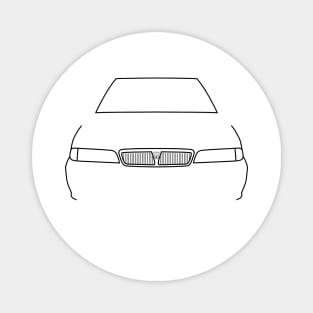 Rover 216 classic car black outline graphic Magnet
